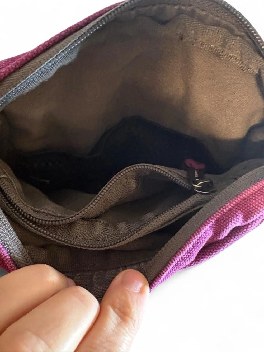 Duluth Trading Co. Purple Canvas Crossbody Bag